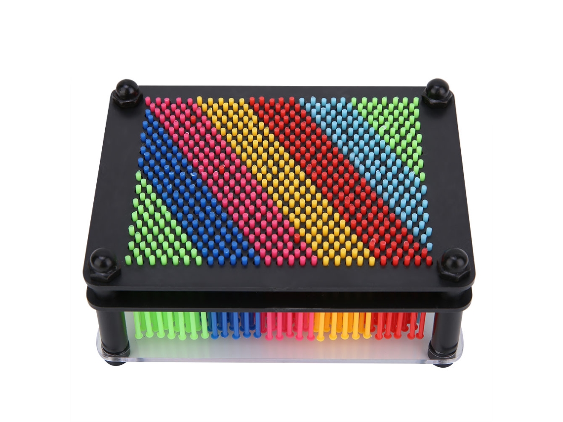 Brinquedo 3d Colorido de Pinos Arte para Crianças e Adultos