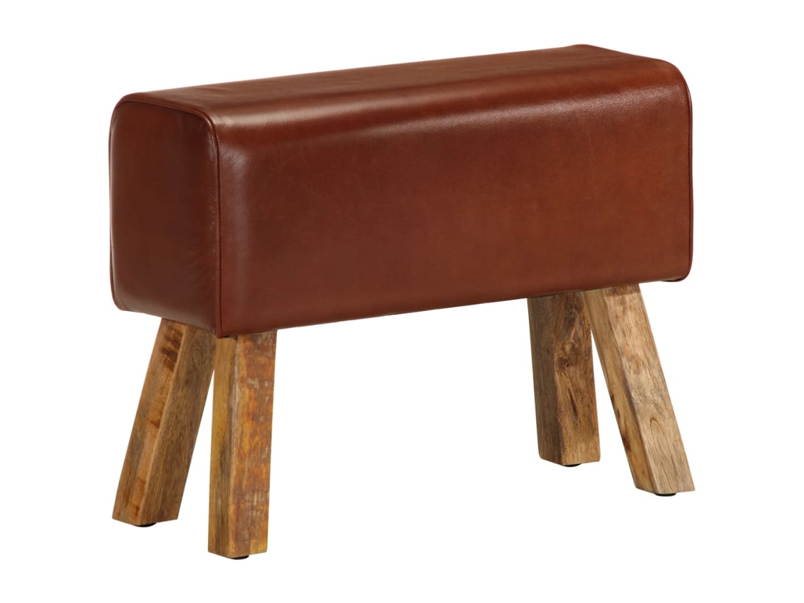Bok Bench, Bok Benches Vidaxl Marrom Couro (58 Cm)