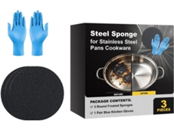 Esponja De Aço Inoxidável Para Limpeza Utensílios Cozinha