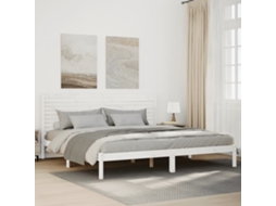 Vidaxl Cama Extra Longa Sem Colchão 200x210 Cm Madeira Maciça