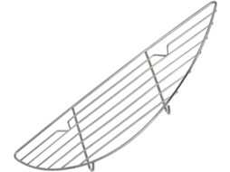 Escorredor De Óleo Semicircular Pequeno Em Aço Inoxidável 304 Para Churrasqueira, 26 X 85 Cm, Acessório Para Churrasqueira Externa Gokoco
