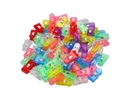 100 Pinças De Plástico Transparente Colorido Para Roupa, Fotos, Artesanato, Notas, Toallas, Lar, Escola, Escritório.