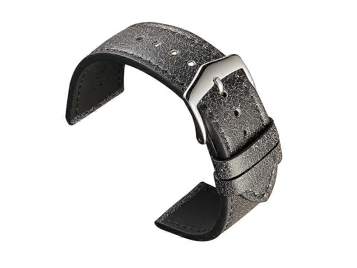 Pulseira De Couro Bovino Com Textura Quebrada Pequena De 22 Mm, Adequada Para Huawei Watch (vermelha)
