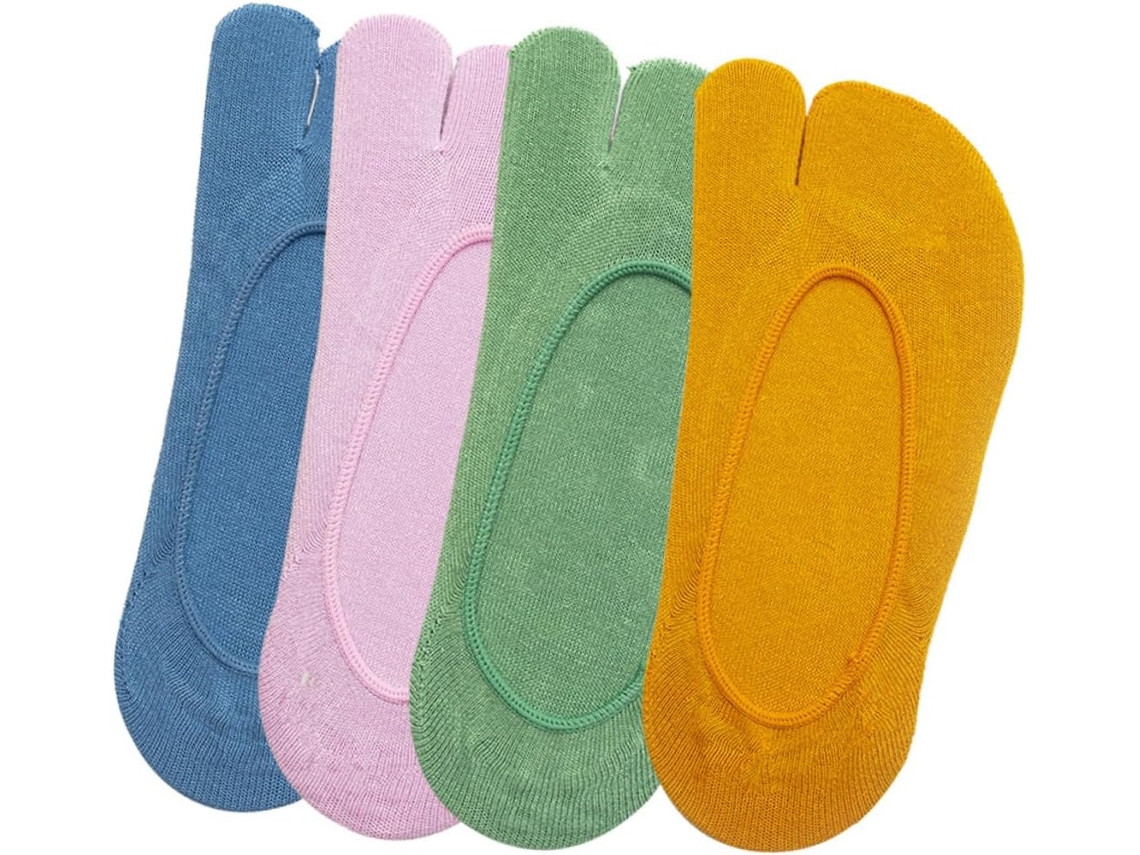 Pacote Com 4 Pares De Meias De Verão Respiráveis E Confortáveis Para Meninas.