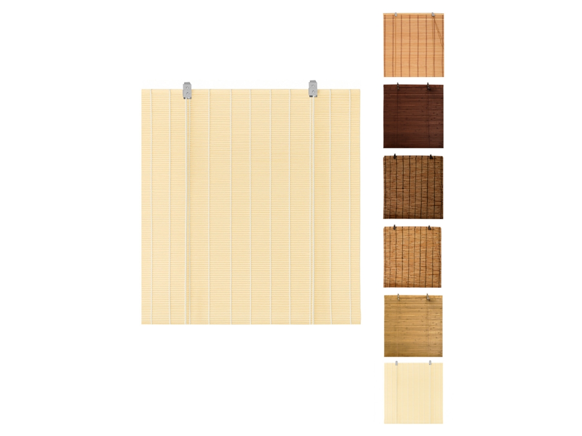 Persiana De Bambu Enrollables – Estor Bambu Natural Para Interior Natural 100x180 Cm