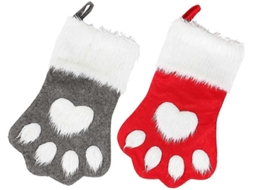 Meias De Natal 2 Meias Grandes Penduradas Em Formato De Pata De Animal Para Decoração De Natal Olysi Shop