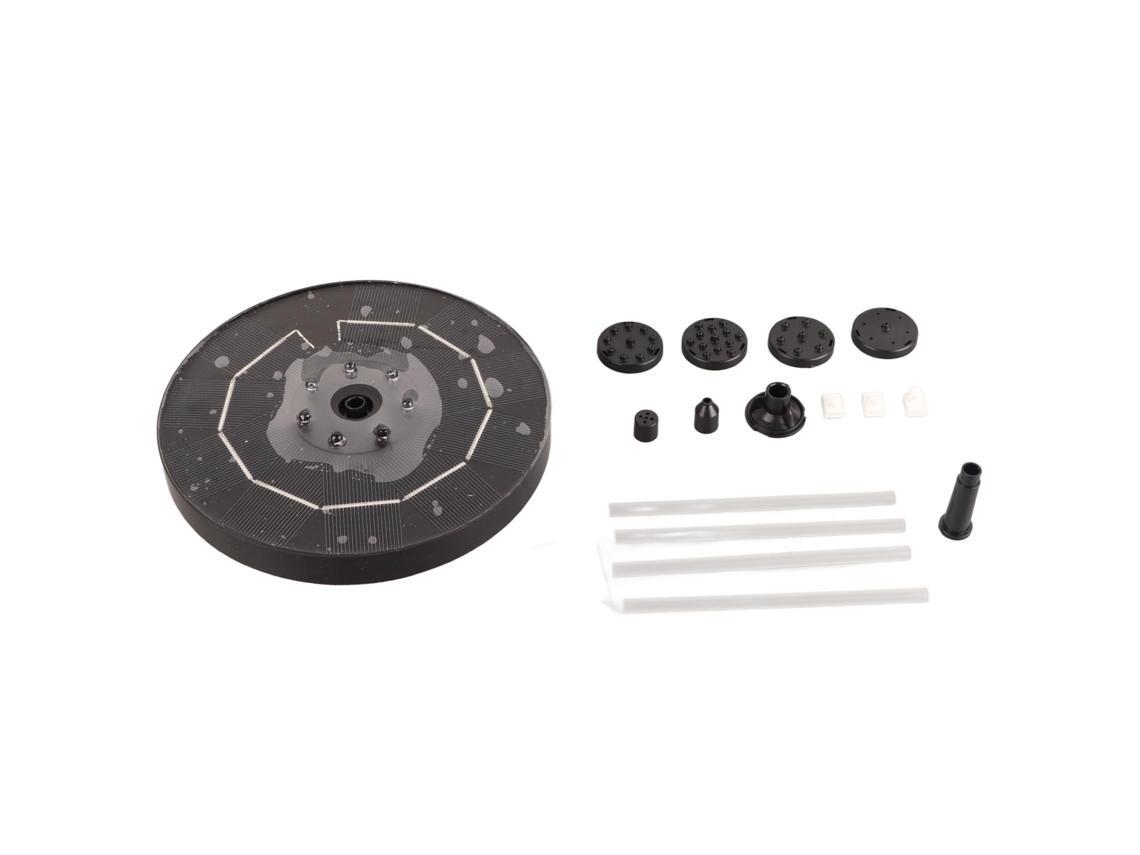 Rebe-bomba De Fuente Solar Com 7 Lâmpadas Led Coloridas E 6 Bicos Para Decoração De Jardim, Piscina E Villa Ao Ar Livre