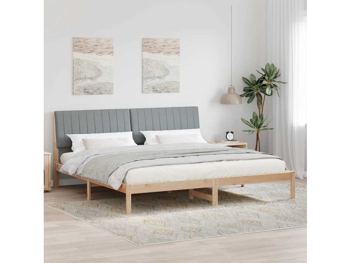 Vidaxl Estrutura da Cama com Cabeceira Castanho 200 X 200 Cm