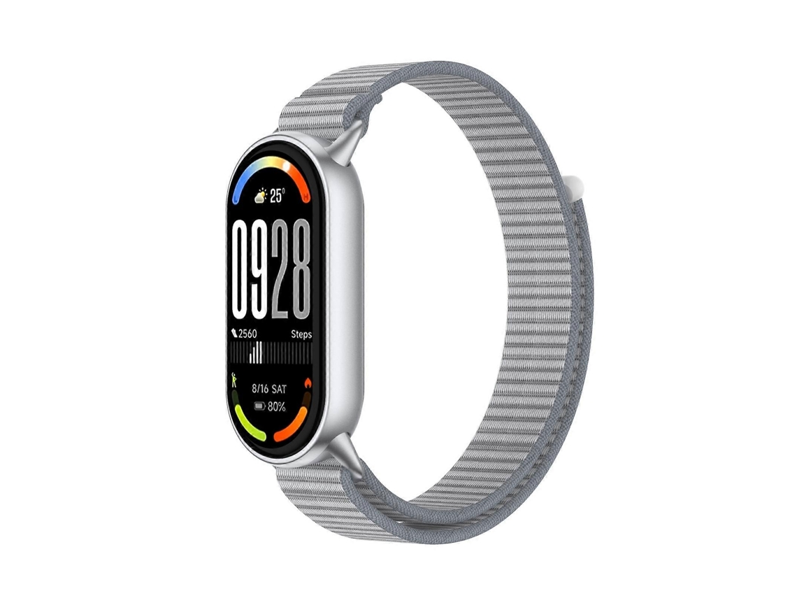 Pulseira De Relógio Com Fecho De Velcro E Laço Em Nylon Integrado Para Xiaomi Smart Band 10/9/8