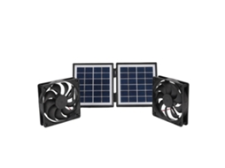 Ventilador de Exaustão Solar 10 W, Montado na Parede, para Resfriamento BRILVIBERA