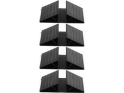 Plafope Conjunto De 4 Pés Estabilizadores Triangulares Para Portão Escada E Isolamento Estimação, Material Abs