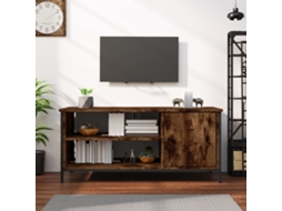 Vidaxl Móvel P/ Tv 100x40x45 Cm Derivados De Madeira Carvalho Fumado