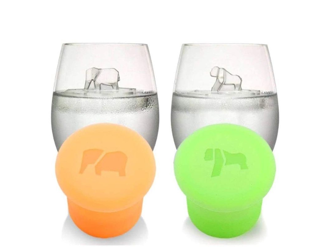 Nova Line molde de Gelo em Silicone Animal 3d Elefante e Orangotango Diy Ecológico para Freezer