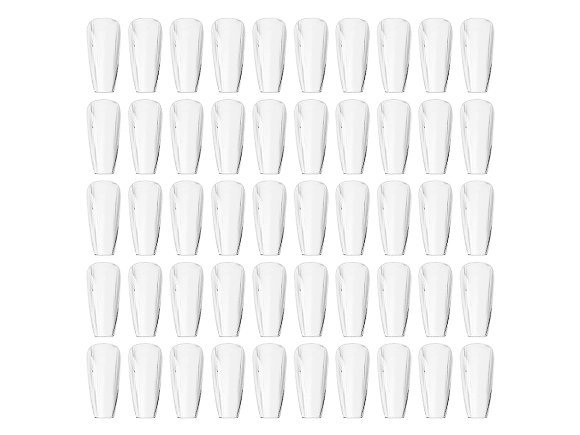 500pcs Unhas Falsas De Capa Completa Flexíveis Delgadas Transparentes Para Salão E Casa Diy Extensões De Unhas