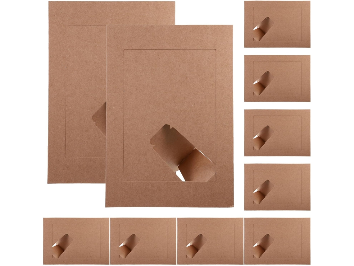 Conjunto 10 Molduras Decorativas Papel Fotos Retrô Exibir Imagens GOKOCO