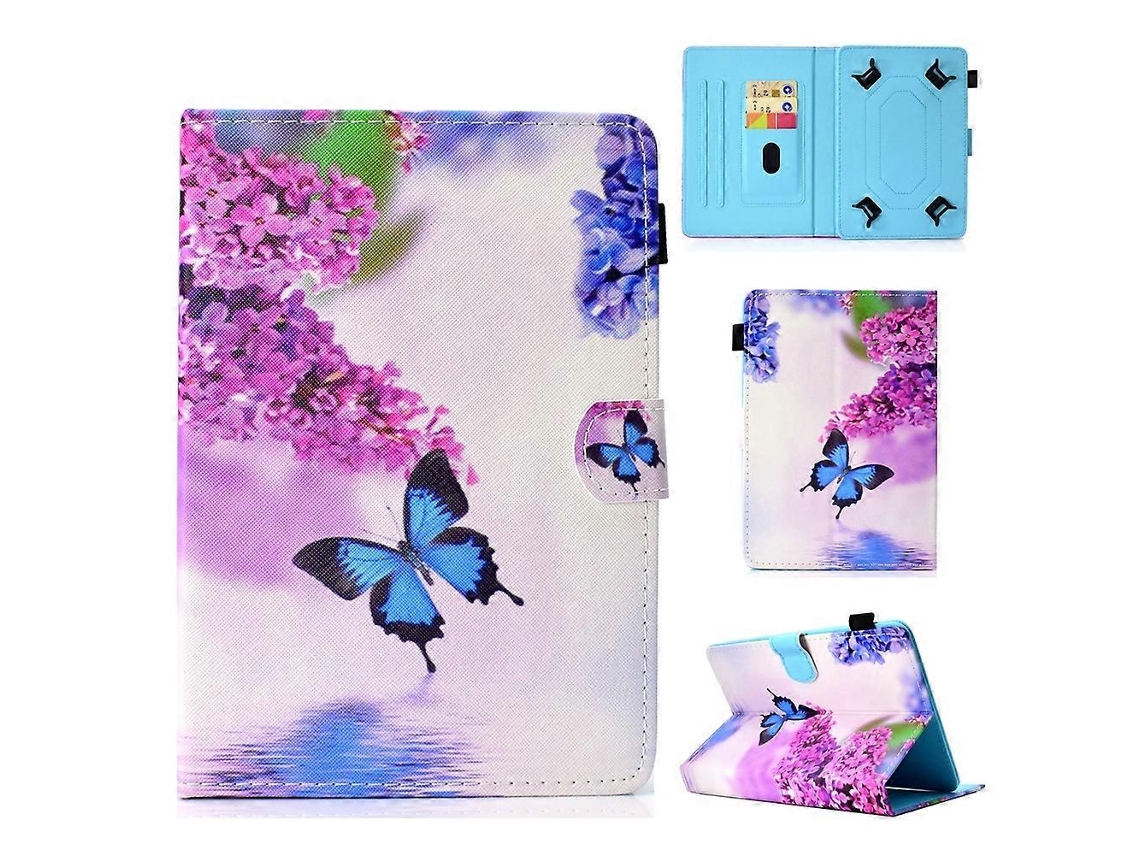 Capa de couro universal Webake com costura colorida para tablet