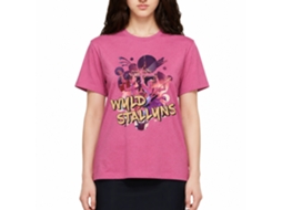 Rockinstone Bill And Ted Wyld Heather Retro Pink Adult T-shirt Size:xxxl