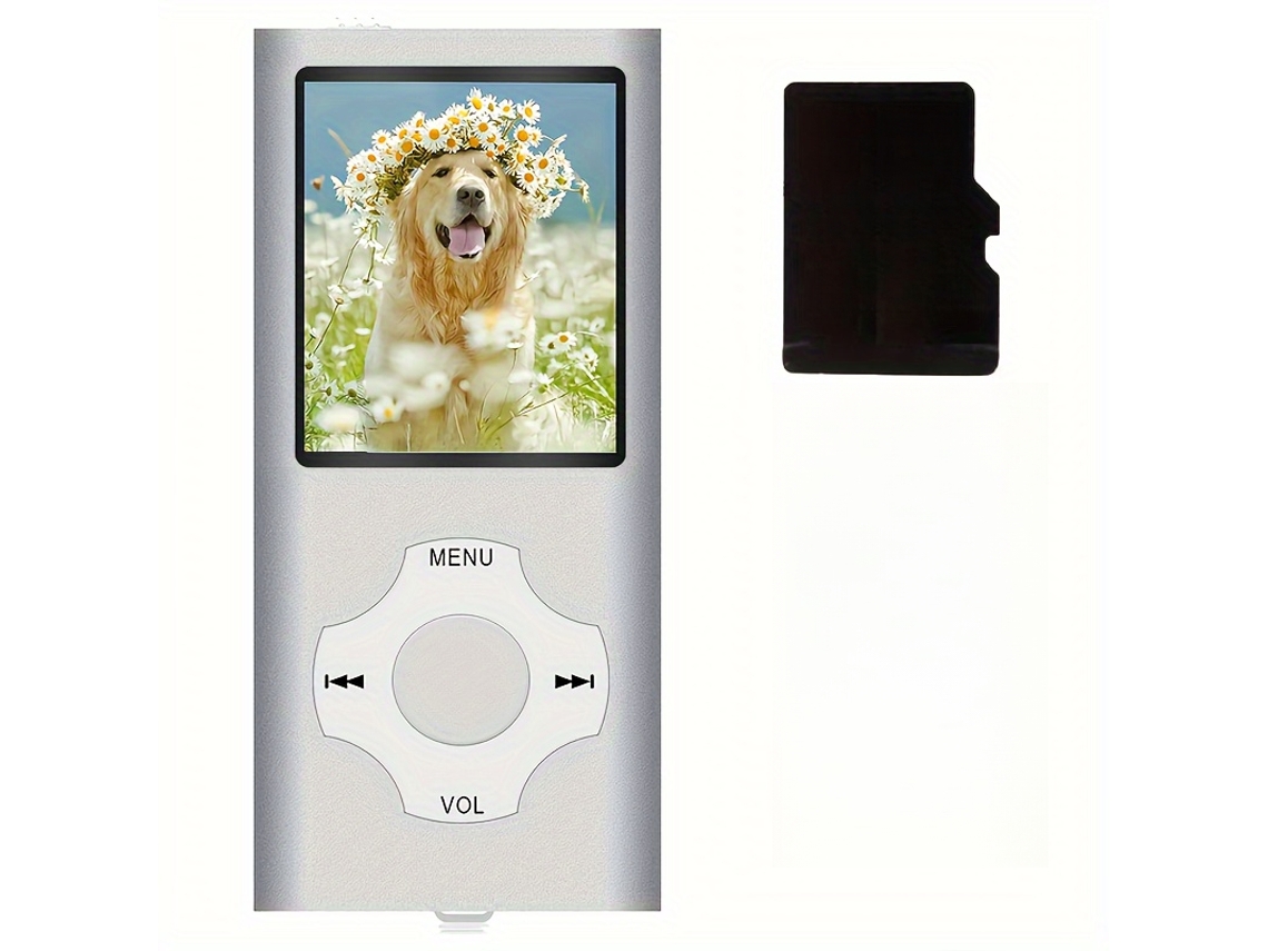 Leitor Mp3 Mini Bluetooth 18 Polegadas Walkman Gravador De Áudio Com 32 Gb De Memória Cuich (prata)