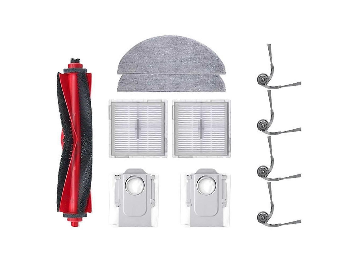 Acessórios Para Roborock Q10 X5 / Q10 Pf / Q10p / Q8+ / Q8 Max Pro Plus: Escova Lateral Principal, Filtro, Pano De Limpeza E Saco Para Pó.