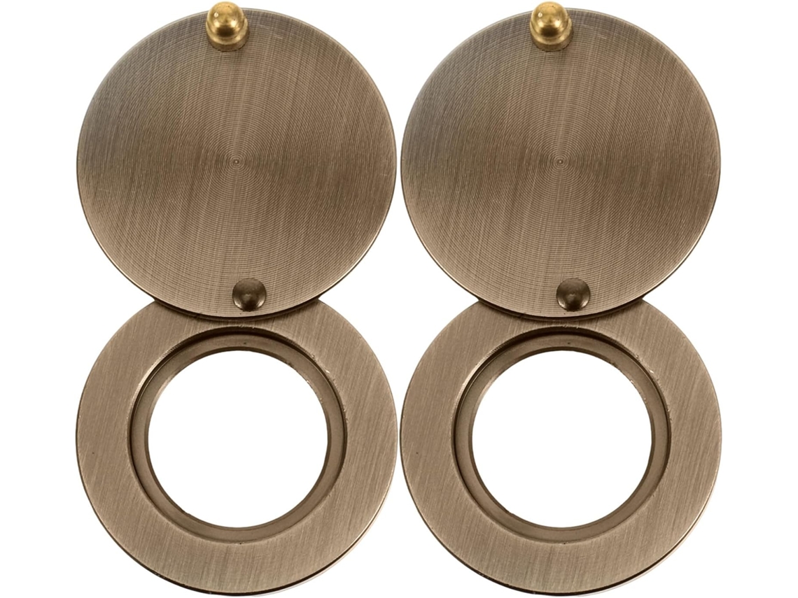 Conjunto De 2 Peças Visor Redondo Para Porta, Adesivo Dupla Face, Desi