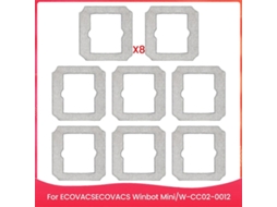 Panos de Limpeza Laváveis​​ Compatíveis com o Robô Ecovacs Winbot Mini, Almofada de Substituição W, Cc02, 0012 BRILVIBERA