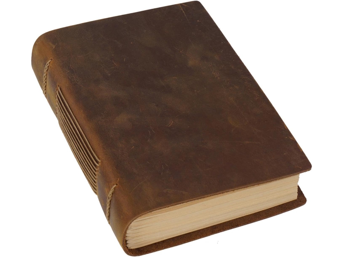Diário artesanal, caderno vintage para anotações diárias, presente para amigos e familiares.