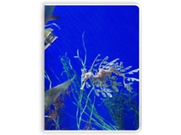 Carnet De Notas Com Sopa De Cobertura Motif Hippocampe Bleu Océan
