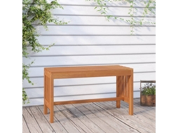 Vidaxl Banco De Jardim 80 Cm Madeira De Eucalipto Maciça