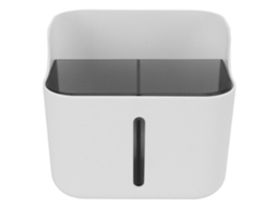 Organizador de Mesa Multifuncional para Cosméticos, com Duas Camadas e Grande Capacidade, Fácil de Limpar, na Cor Cinza BRILVIBERA