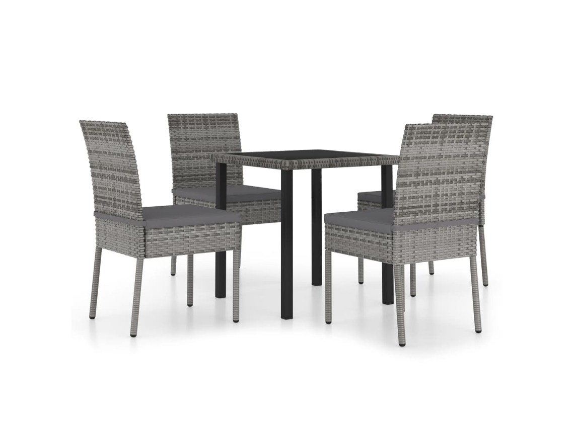 Dining Set, Dining Sets Vidaxl Cinzeto Rattan / Vime (n/a)