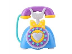 Teléfono Musical Bilingüe Brinquedo Educativo Para Bebês E Crianças Jogo De Simulação Presente Azul