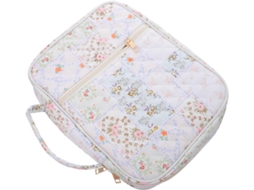 Capa acolchoada para Bíblia Feminina Stahad, 28 cm, com altura lateral, design quadriculado, ideal para proteger a Bíblia.
