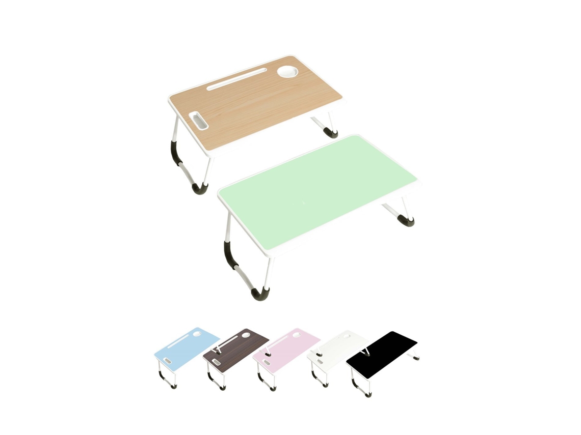 Bandeja Para Desayuno | Mesa Plegable Para Portátil |seleccione Color | Bandeja Abatible (60x40x27 Cm) Verde Deluxe