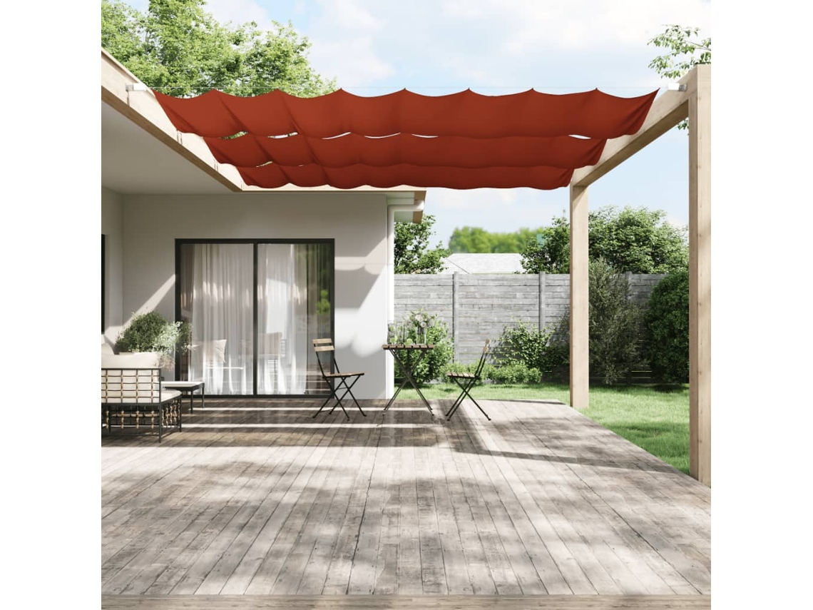 Vidaxl Toldo Vertical 140x360 Cm Tecido Oxford Cor Terracota