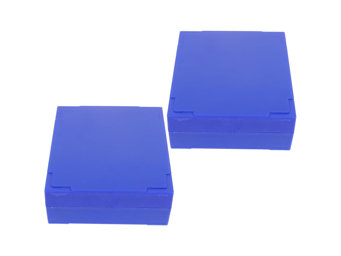 Conjunto De 2 Suportes Para Lâminas De Microscópio Em Abs Com Vários Compartimentos Numerados.