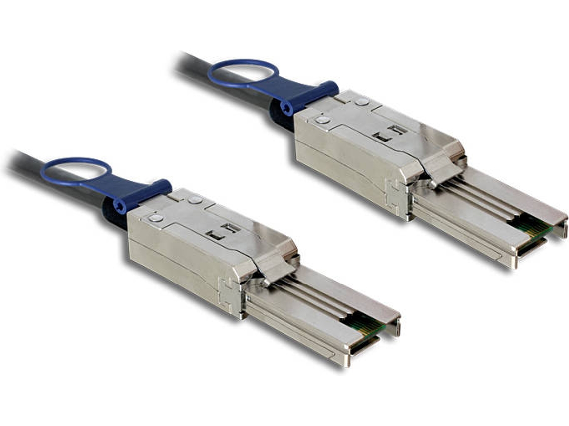 Cabo de Alimentação DELOCK (Mini SAS - Mini SAS - 2 m - Preto)