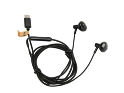 Fones de Ouvido Intra auriculares com fio EOOCOO com controle e microfone