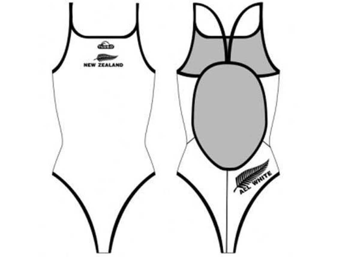 Fato de banho para Mulher TURBO All White Branco para Natação (XL)