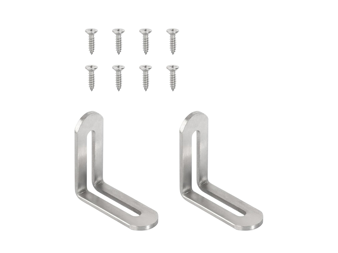 Cantoneiras De Aço Inoxidável Para Móveis, Conector De Prateleira Angular, Suporte Para Armário, Fixação De Estrutura