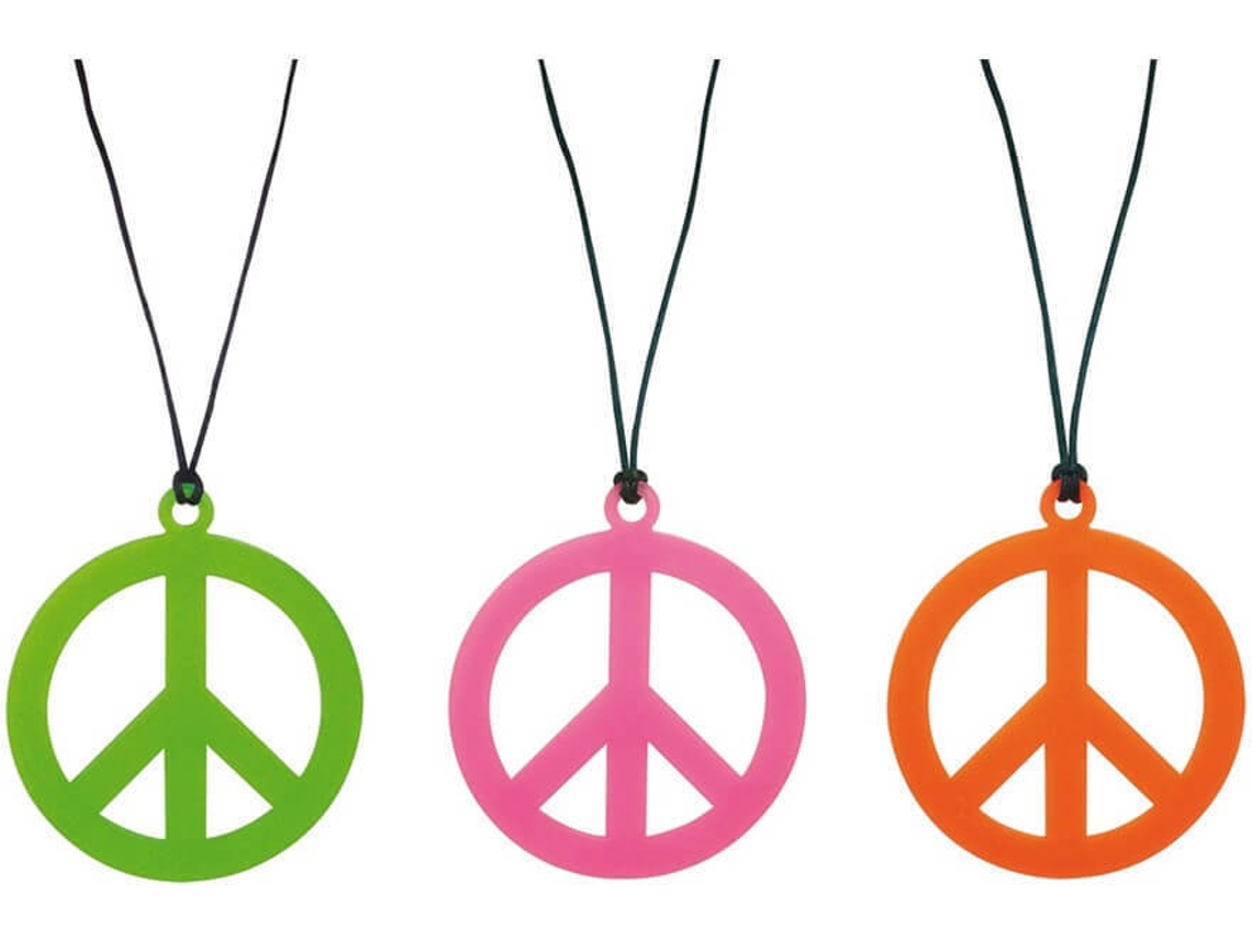 Colar DISFRAZZES Hippie Símbolo Da Paz