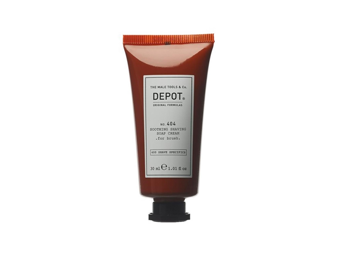 DEPOT No.404 Creme De Barbear Calmante para Aplicação c/Pincel 30ml