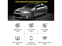 Tpms Sem Fio Para Suv Com Energia Solar E 4 Sensores Olysi Shop