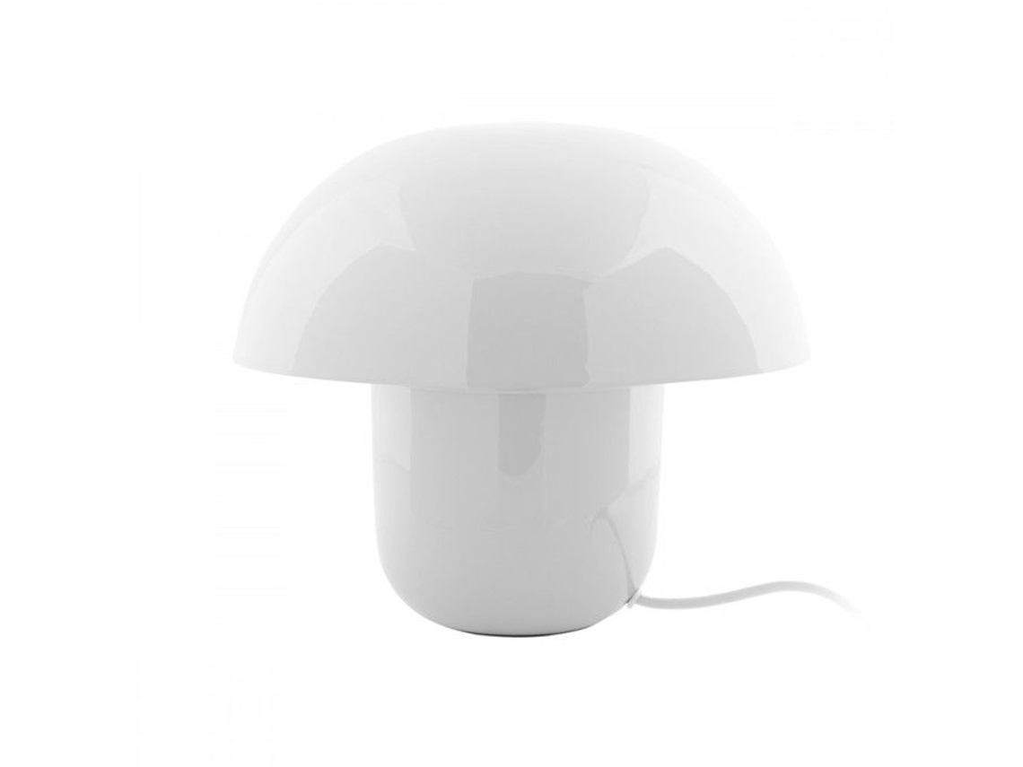 Lampe De Mesa Fat Mushroom H25cm Present Time Branco