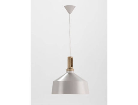 Candeeiro de Teto  Chicago (Branco - E27 - Máx. 40W - Metal, Madeira)