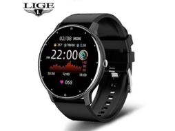 Relógio inteligente feminino 2023, smartwatch esportivo à prova d'água com tela sensível ao toque HD, compatível com Android e iOS, com lembrete de chamada e bicicleta elétrica.