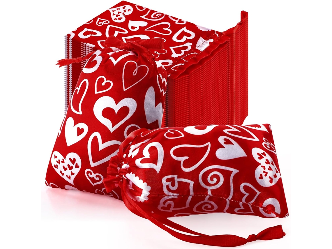 Conjunto Com 50 De Presente De Natal Tecido, Para Presentes, Com