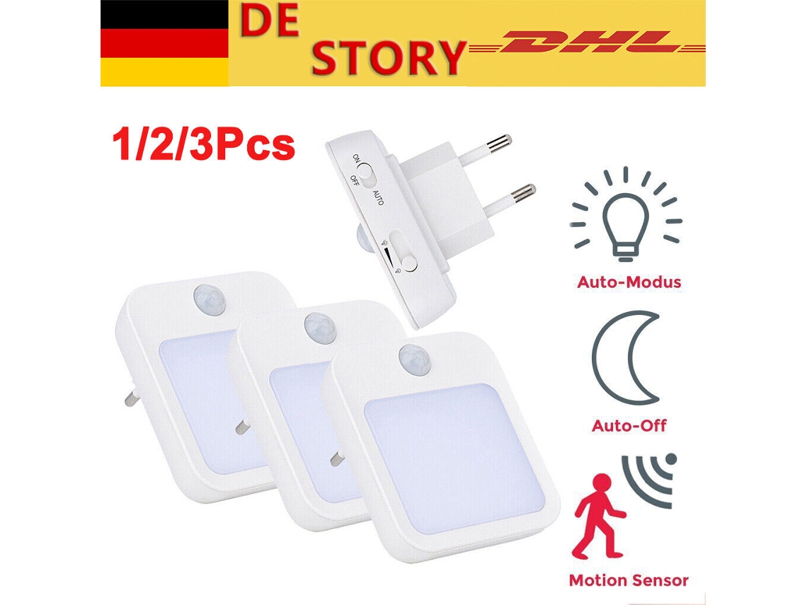 Luz noturna com sensor de movimento recarregável Slowmoose, economia de energia com brilho regulável, fácil instalação para iluminação instantânea.