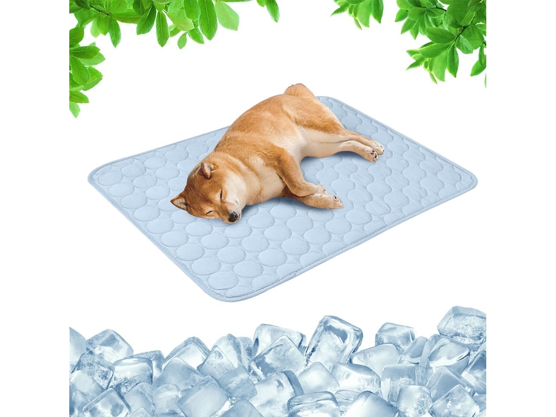 Tapete Refrescante, para Cães e Gatos, Lavável, Uso no Verão, 50x40 Cm, Azul AQUAFORGE