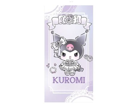 Toalha de praia de microfibra Kuromi Sanrio Sanrio
