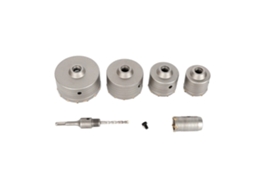 Kit De Brocas Para Concreto, Conjunto De Ferramentas Versátil, Construção Durável, Prata Oem